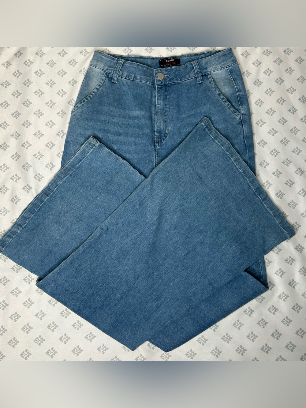 BOOT BARN - Light Blue High-Rise Wide Leg Jeans
